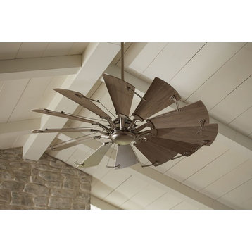 Springer 12-Blade 60" Ceiling Fan, Antique Nickel