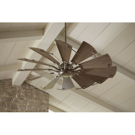 Springer 12-Blade 60" Ceiling Fan, Antique Nickel