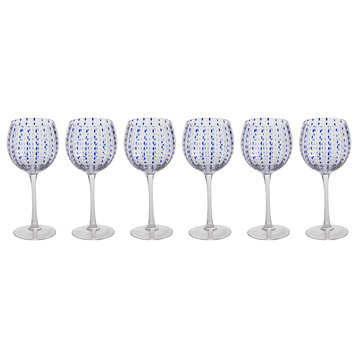 "Mavi" 8.5" Tall Goblet Wine Glass (Set of 6)