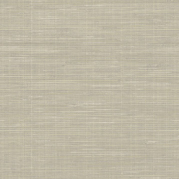 Wheat Grasscloth Raised Ink Peel and Stick Wallpaper, Bolt