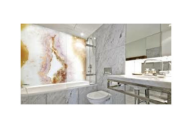 オックスフォードシャーにあるコンテンポラリースタイルのおしゃれな浴室の写真