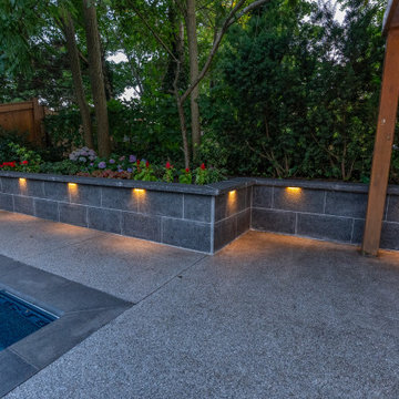 2024 Project Gallery- Reinforcing cinder blocks by filling with concrete mix