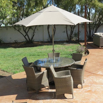 Kontiki Dining Sets - Wicker Medium (Ideal for 6 Seats) - Palau Sunbrella Dining