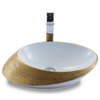 Fine Fixtures Luxury Vessel, Oval 20"x15", Brushed Gold