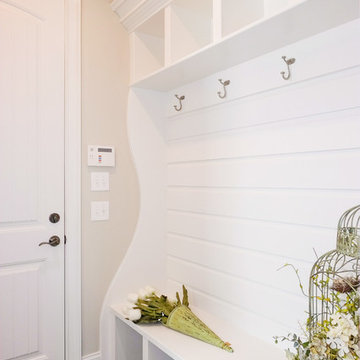 Custom mud room built ins for storage and organization