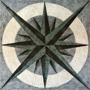 Nautical Mosaic Square - Doriis, 35" X 35"