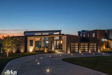 Example of a trendy exterior home design in Omaha