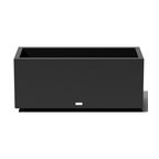 Veradek Block Series Long Box Planter, Black, 16.25"h X 15"w X 38"l