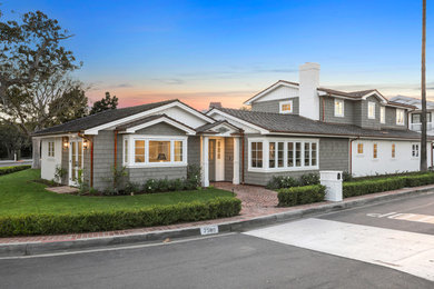 Transitional exterior home idea in Orange County