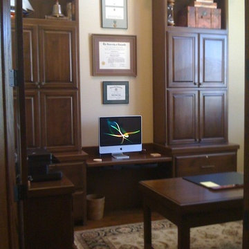 Tower storage and display on traditional lateral file cabinet