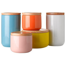 Contemporary Kitchen Canisters And Jars by Wanda Harland