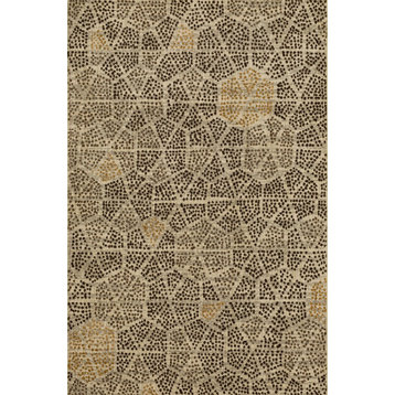 Mohawk Home Graphic Points Brown 9' 6" x 12' 11" Area Rug