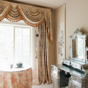 Valance curtains with swags and tails by celuce.com