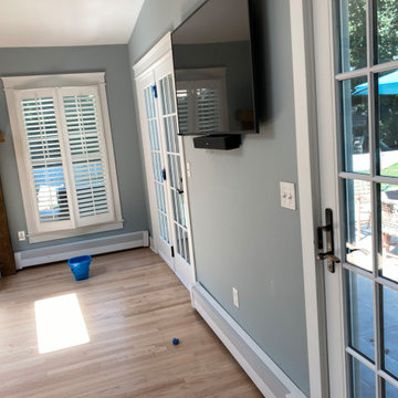Floors refinished, all trim painted white , stairs & Flush Vents