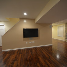 Basement hardwood floor