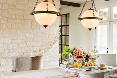 Dining room - transitional dining room idea in Cleveland