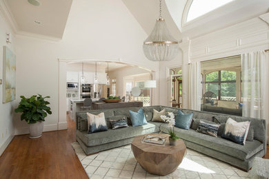 Inspiration for a contemporary living room remodel in Atlanta