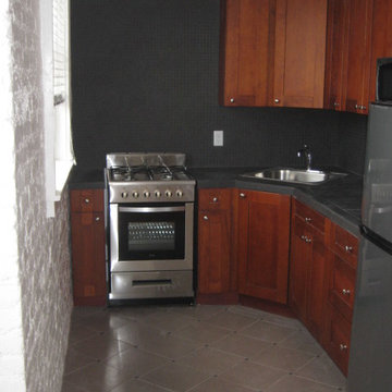 Kitchen with Porcelain Tile