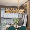 Chandelier lighting for dining room, kitchen island. Luxury home decoration
