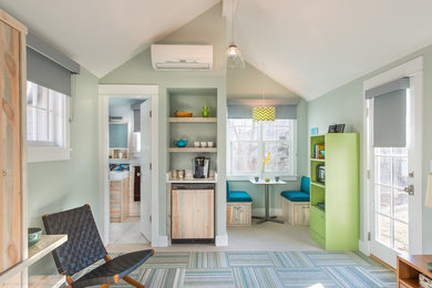 Living room - transitional living room idea in Denver