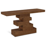 Meridian Furniture - Westmount Table, Walnut, Console Table - Bring impressive style and distinct beauty to your living room or family room with this Westmount Console Table. The striking walnut finish and refined design of this table are sure to captivate your guests' attention. The ash veneer construction of this piece ensures a perfect blend of elegance and sturdiness, making it a long-lasting addition to your home.