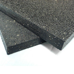 Goodyear fine-ribbed Rubber Flooring - 3.5mm x 36 x 6ft - Black