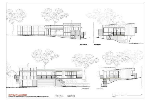 Современный План фасада by Matt  Elkan Architect