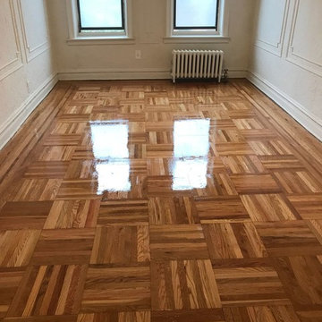 Reviving 15 year old #parquet #floors