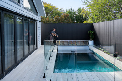 Inspiration for a contemporary pool in Melbourne.