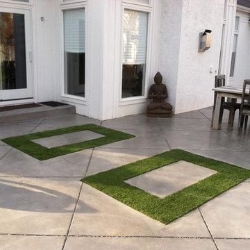 Pavers and Pathways with Artificial Grass