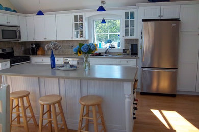 Inspiration for a coastal kitchen remodel in Portland Maine