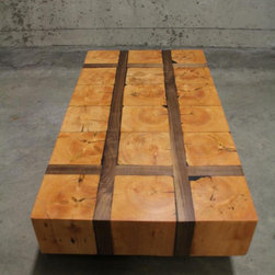 Hobby Project - Reclaimed Beam and Walnut Tables - Coffee And Accent Tables