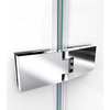 DreamLine Aqua Ultra 30x60x74 3/4 Shower Door Brushed Nickel, LD White Base Kit