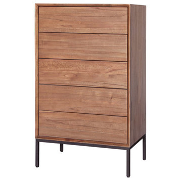 Hathaway Chest/Dresser, Newton Brown, 5 Drawers