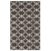 EORC Hand-tufted Wool Gray Traditional Trellis Moroccan Rug, Rectangular 5'x8'