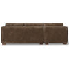 Tribecca Sofa Chaise, Whiskey Leather, Left Hand Facing