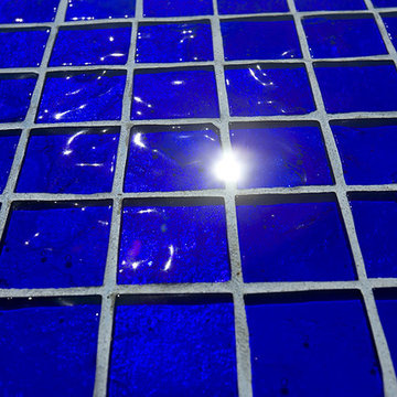 Blue All Glass Tile Pool San Francisco Bay Area
