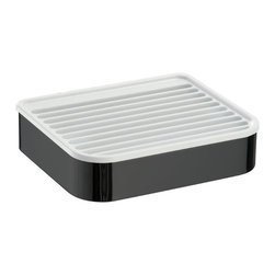 Black wall soap dish. YASS collection - Soap Dishes & Holders