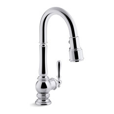 4 Hole Sink Kitchen Faucets Houzz Kohler Artifacts Single Hole Sink Faucet Pull Down Spout 16