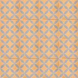 Peach Citrus Cement Tile - Wall And Floor Tile