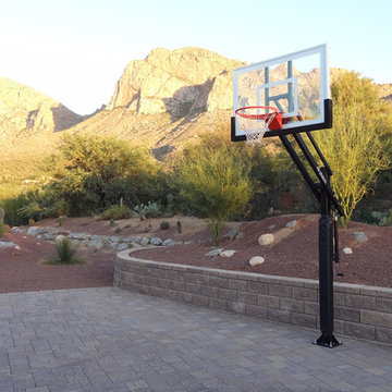 Marc S's Pro Dunk Silver Basketball System on a 41x35 in Tucson, AZ