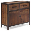 Zuo Modern Fort Mason Cabinet Distressed Natural