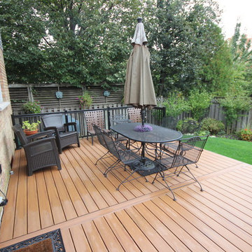 Some custom decks built by Hickory Dickory Decks using Armadillo decking.