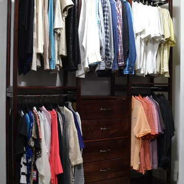 Solid Wood Walk In Closet Installation
