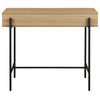 Contemporary 1-Drawer Wood Entry Table - Oak / Black