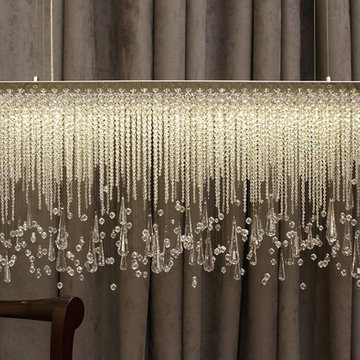 Spring Thaw Chandelier by water pressure lighting