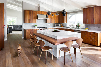 Inspiration for a contemporary kitchen remodel in Other