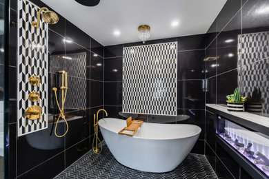 Glamorous Hotel Inspired Master Bathroom