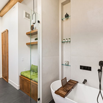 Modern spa - Master suite addition in Woodland Hills