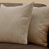 Pillows, Set Of 2, Accent, Sofa, Couch, Bedroom, Polyester, Brown